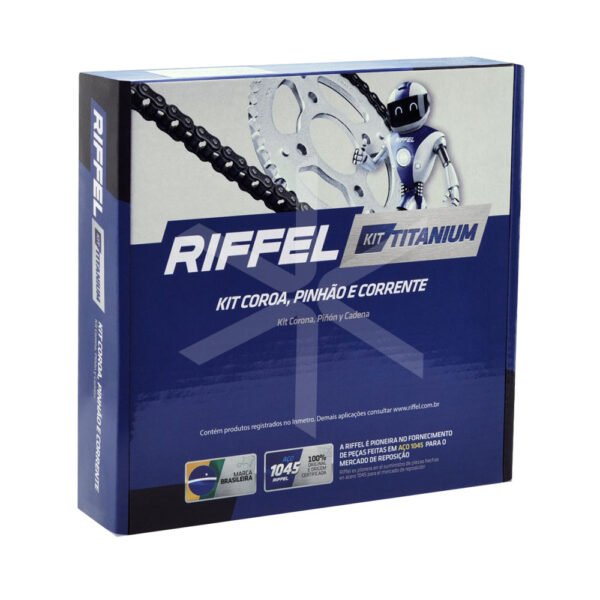 KIT DE TRASMISION RIFFEL HONDA CG 150 TITAN (16-43) 428HX118
