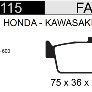 PASTILLA FRENO HONDA 125CC CRM - XR 250R/400R/600 -CR125 -KAWASAKI/SUZUKI CROSS TRAS. HD