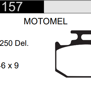 PASTILLA FRENO MOTOMEL 250CC XMM D HD