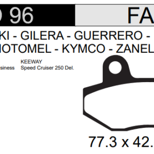 PASTILLA FRENO GILERA 110CC SMASH S/CUERNO HD