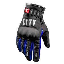 GUANTES PARA MOTO MADBIKE CITY AZUL