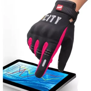 GUANTES PARA MOTO MADBIKE CITY ROSA
