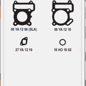 JUEGO DE JUNTAS 1/2 MOTOR YAMAHA NEW CRYPTON/CRYPTON 105 SIN O’RINGS