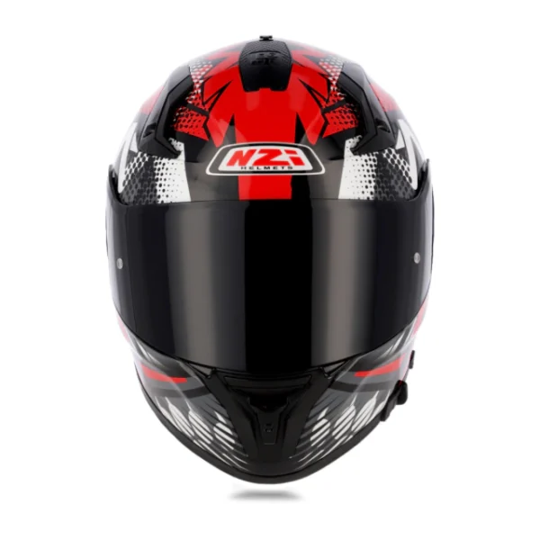 CASCO PARA MOTO NZI GO RIDER SAO ROJO Y NEGRO - Image 3