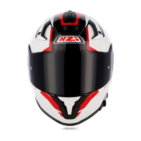 CASCO PARA MOTO NZI TRIDENT ROJO, NEGRO Y BLANCO - Image 4